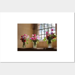 Sweet Pea Flowers Posters and Art